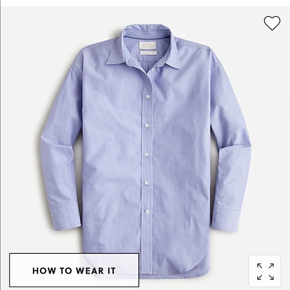 J. Crew Relaxed-fit end-on-end cotton shirt